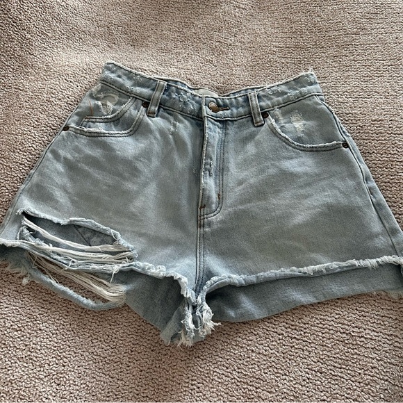 Rolla's x American Threads light wash Duster Short In Layla Bleach - Picture 5 of 11